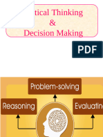 Critical Thinking and Decision-making