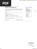 Definition of Power Electronics