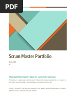 Portfolio Template Scrum Master