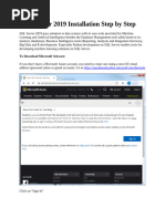 SQL Server 2019 Installation Steps-Winter 2024