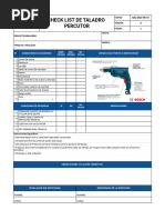 CHECK LIST DE TALADRO PERCUTOR 