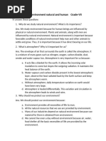 chapter 12 our environment natural and human VII