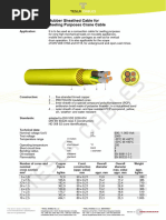 Nshtousmk Rubber Sheathed Cable for Cordaflex Reeling Purposescrane Cable