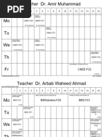 FEST Teacher Timetable Spring 2025 V1