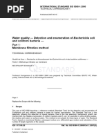 ISO 09308-1-2000 cor1-2007 E+C Membrane