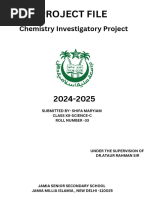 Chemistry Investigatory Project