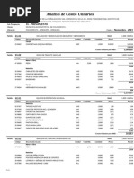 Analisis de Costos Unitarios