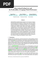 Observational Scaling Laws And