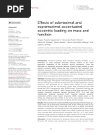 Effects of Submaximal and Supramaximal Accentuated Eccentric Loading on Mass and Function