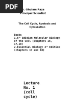 Cell Cycle and Apoptosis Lectures F