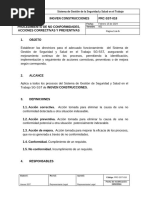 PRC-SST-018 Procedimiento Acción Correctiva, Preventiva y de Mejora