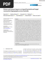 Drivers and human impacts on topsoil bacterial and funga communities Xue_et_al_2024