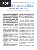 A Novel Algorithmic Structure of EEG Channel Attention Combined With Swin Transformer for Motor Patterns Classification