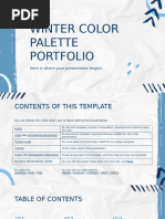 Winter Color Palette Powerpoint Theme