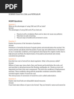 Class Viii^j Coal and Petroleum