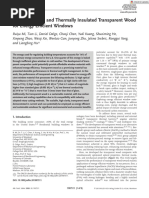 Mi et al. - 2020 - A Clear, Strong, and Thermally Insulated Transparent Wood for Energy Efficient Windows