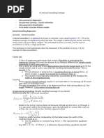 Elements of Statistical Learning II - Ch.6 Kernel Smoothing Methods - Notes