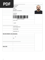 APPLICATION VISA AKHMEDOV DAMIR