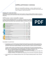 SAP 2010 Sustainability Report Summary