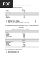 EXAMPLAR QUESTIONS Accounting equation