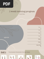 1 week program