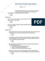 Rules of The Road Study Questions Chapters 1, 2, 3, 4