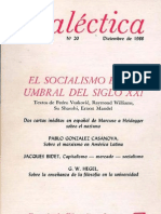 Dialéctica, Nº 20, Diciembre 1988