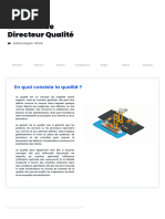 Tout savoir sur le métier de Directeur Qualité - BlueDocker - Cabinet de recrutement en Industrie, Logistique, Supply Chain