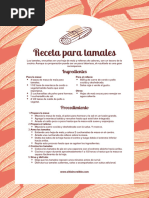 Receta de Tamales