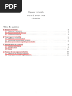 Cours Espaces Vectoriels