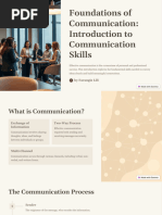 Copy of Foundations of Communication Introduction to Communication Skills