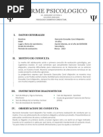 INFORME PSICOLOGICO-CAROL