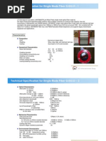 Single Mode Optical Fiber G652D