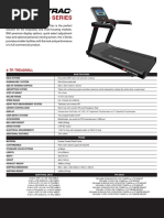 Star Trac 4TR Treadmill Product Sheet