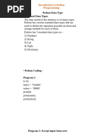 SYBSc(CS) Electronics Practical Sem IV Introduction to Python