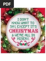 Christmas Misery Cross Stitch Pattern