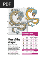 Little Chinese Dragon Cross Stitch Pattern