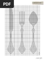 Place Setting Cross Stitch Pattern