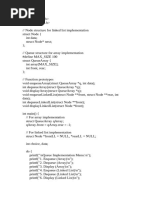 queue using array and linked list.doc