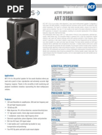 En - ART 315A Spec Sheet