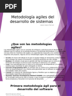 Metodología agiles del desarrollo de sistemas