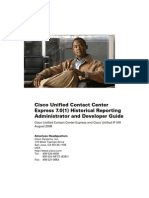 UCCX Reporting Admin & Developer Guide 7.0