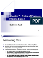 Chapter 7 - Risks of Financial Inter Mediation