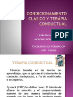 Condicionamiento Clasico y Terapia Conductual