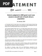 Statement SRD Court Case Judgment 24 January