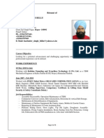 Harinder Billu CV