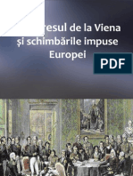 Congresul de La Viena Și Schimbările Impuse Europei2