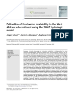 Estimation of Freshwater Availability in The West African Sub-Continent Using The SWAT Hydrologic Model