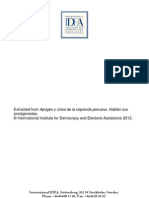 Apogeo y Crisis de La Izquierda Peruana. Hablan Sus Protagonistas (Alberto Adrianzén, Ed., 2012)