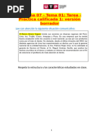 ? Semana 07 - Tema 01 Tarea - Práctica Calificada 1 (Comprension y Redaccion 2)